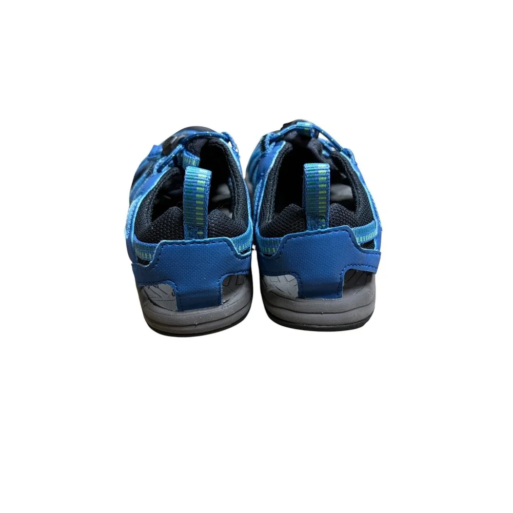 Teva Kids Manatee Blue Black Sport Sandals Bungee Closure Size 12